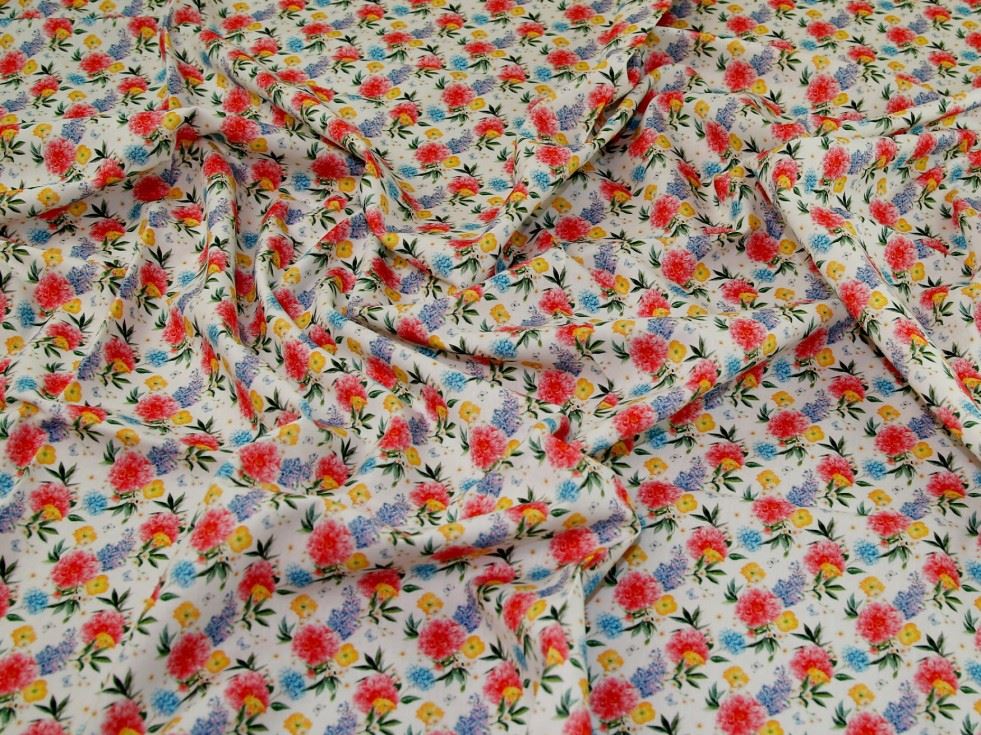 John Louden White 100% Cotton Fabric