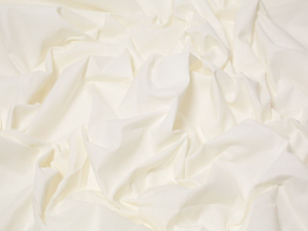 Minerva Core Range Ivory Polycotton Sheeting Fabric