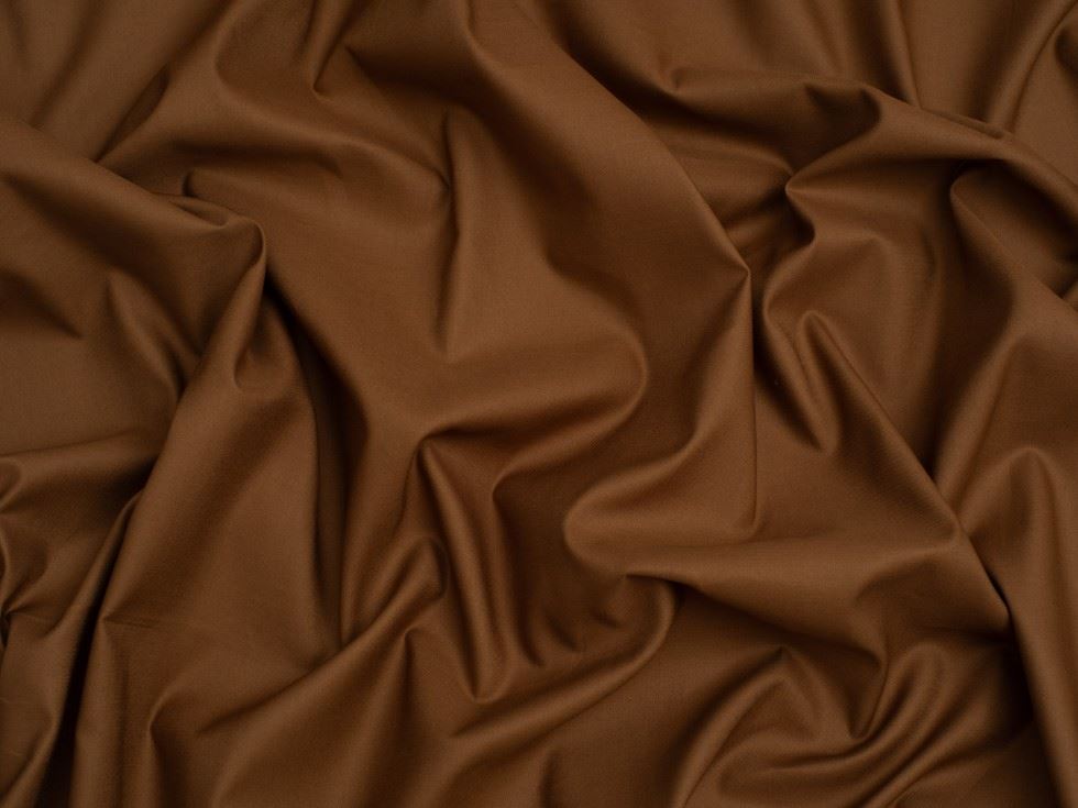 Cotton Sateen Fabric Toffee
