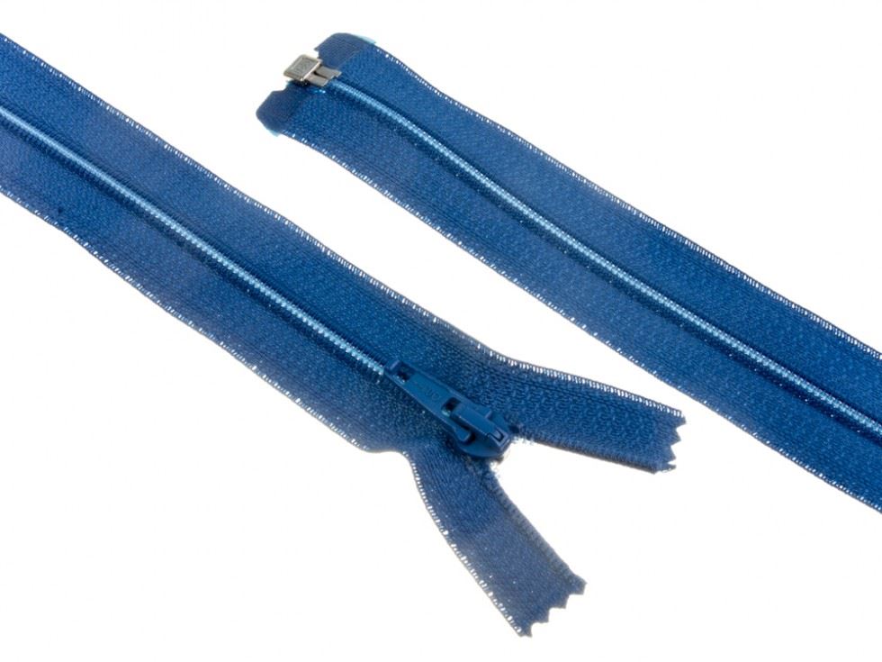 Nylon Open End Coat Zips Mid Blue
 