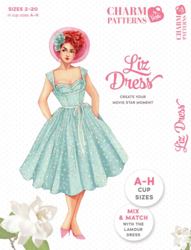 Charm Patterns Paper Sewing Pattern Liz Dress
 