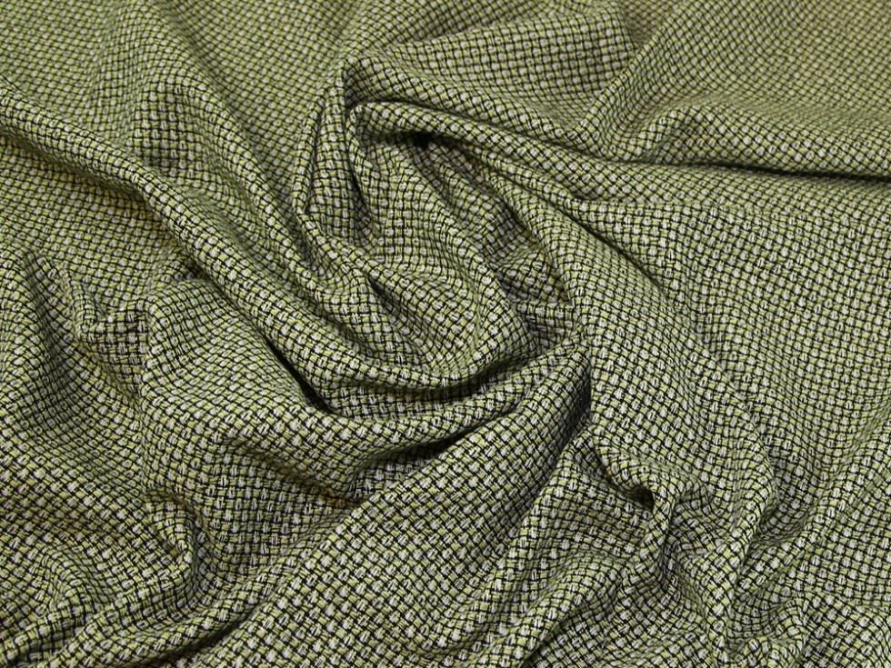 Lady Mcelroy Black & Yellow Tweed Suiting Fabric