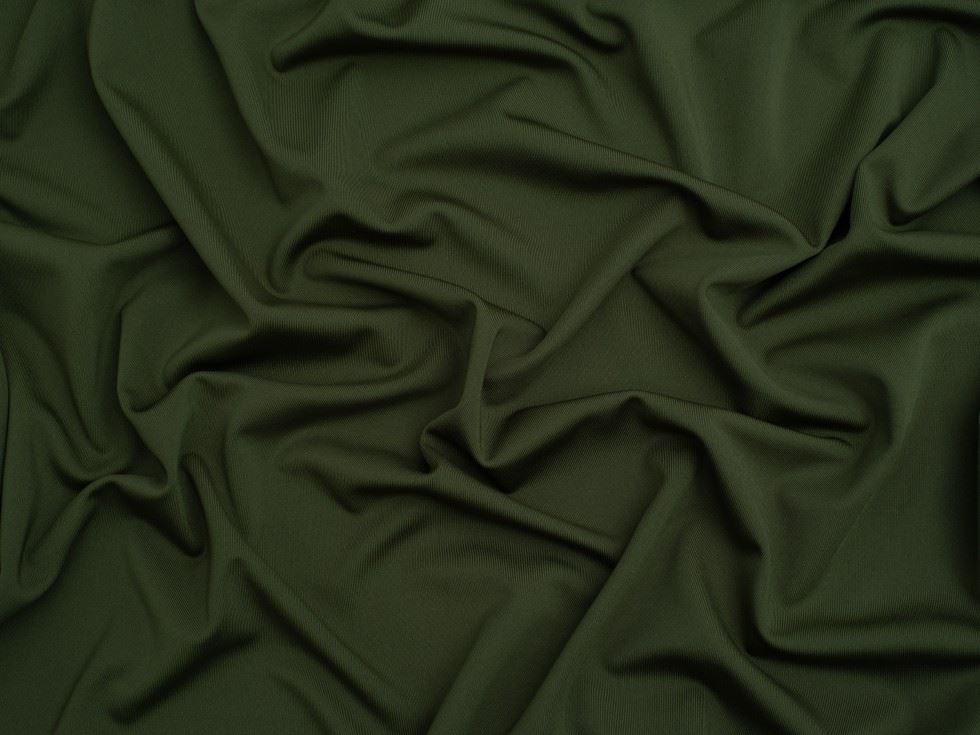 Minerva Core Range Khaki Green Sportswear Activewear Lycra Four Way Stretch Knit Fabric