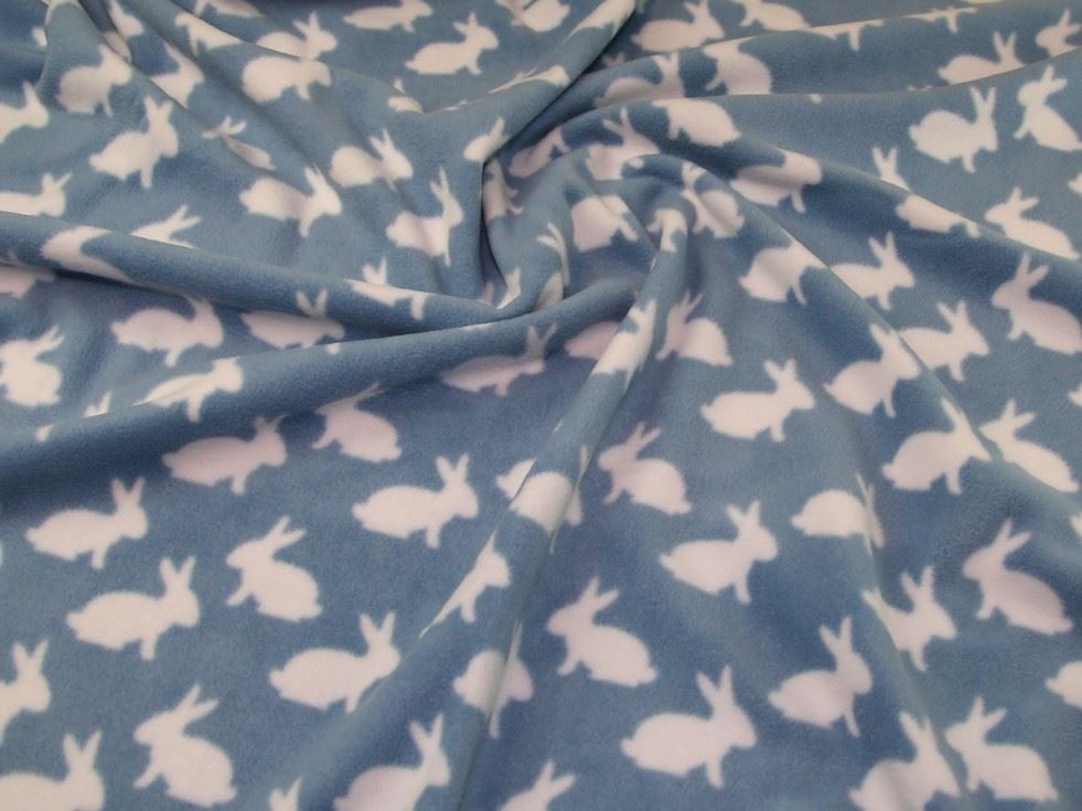 Blue Polar Fleece Fabric