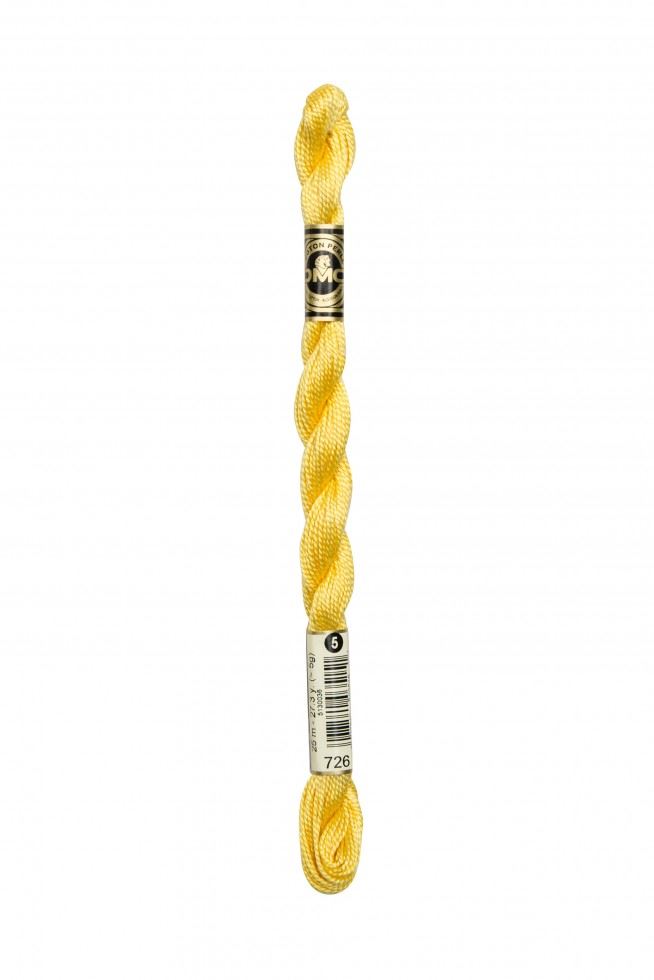 Dmc 726 Size 5 Cotton Perle Thread
