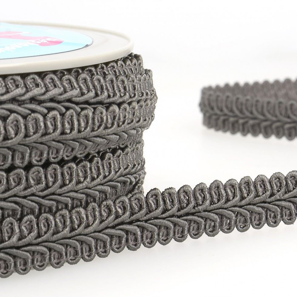 Stephanoise Gimp Braid Trim Grey