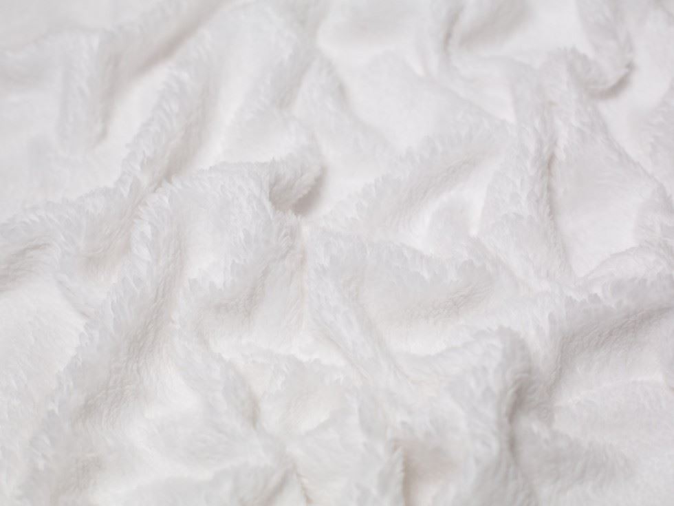Minerva Core Range Snow Cotton Sherpa Fleece Fur Fabric
