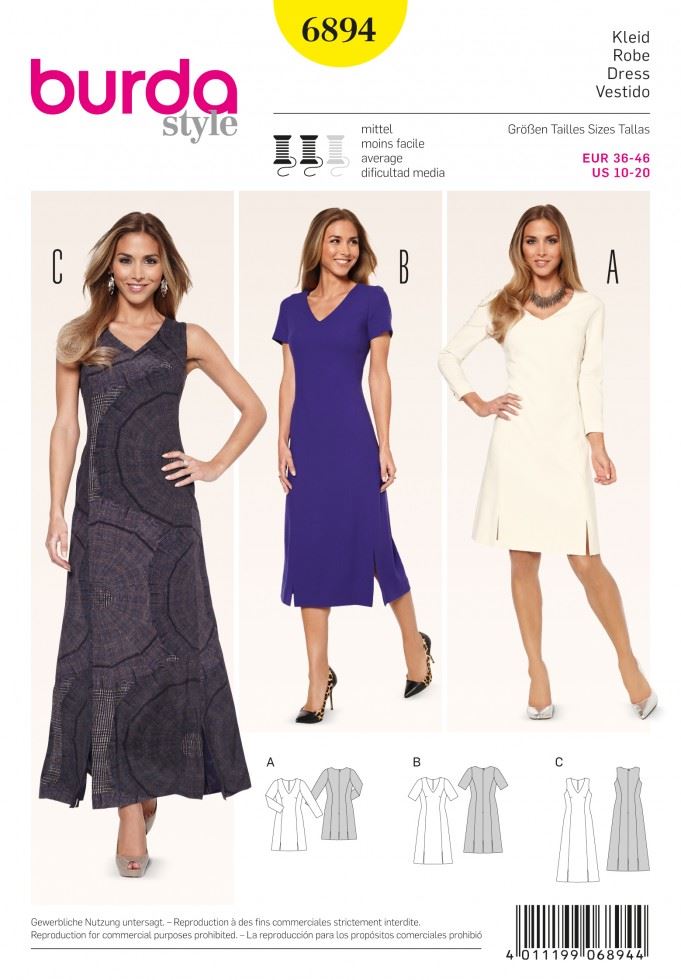 Burda Paper Sewing Pattern 6894
 