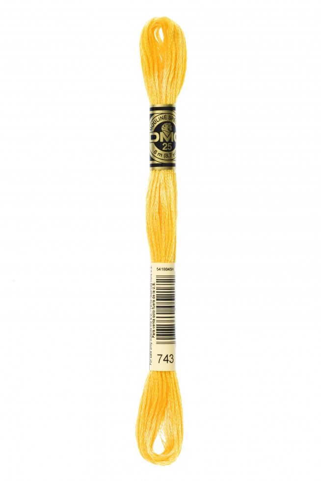 DMC Stranded Cotton Embroidery Thread 743
 