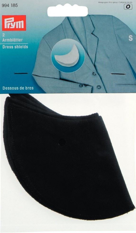 Prym Black Cotton Dress Shields
