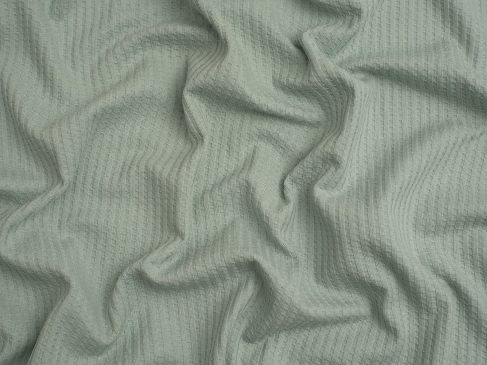 Minerva Core Range Waffle Textured Stretch Knit Fabric Aqua