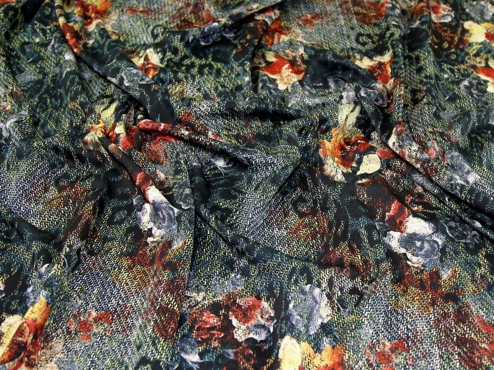 Deadstock Ponte Roma Double Stretch Knit Fabric Navy
 