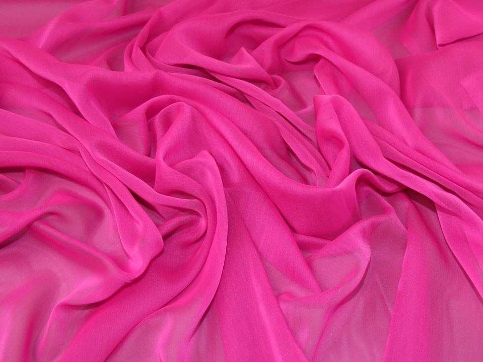 Minerva Core Range Lipstick Gemini Crinkle Sheer Chiffon Fabric