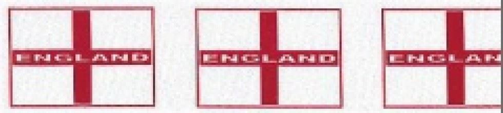 Berisfords 1 Multicoloured St George Cross Ribbon (Value Roll)