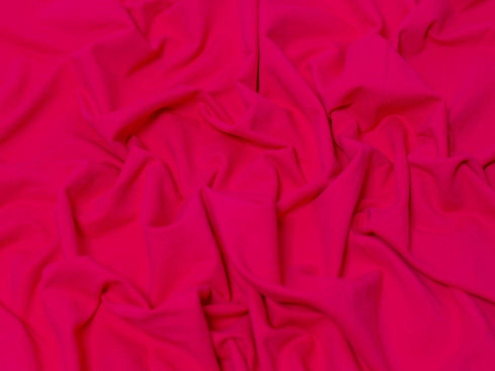 Minerva Core Range Fuchsia Medium Loop Back French Terry Stretch Knit Fabric