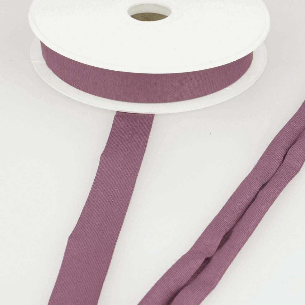 Stephanoise Viscose Jersey Bias Binding Tape Rose Pink