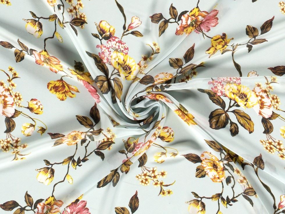 Sheer Chiffon Fabric Mint
 