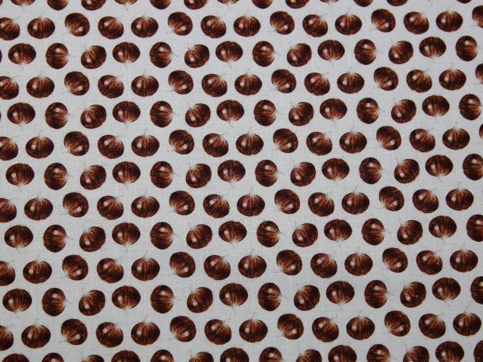 Stof France 100% Cotton Fabric Brown