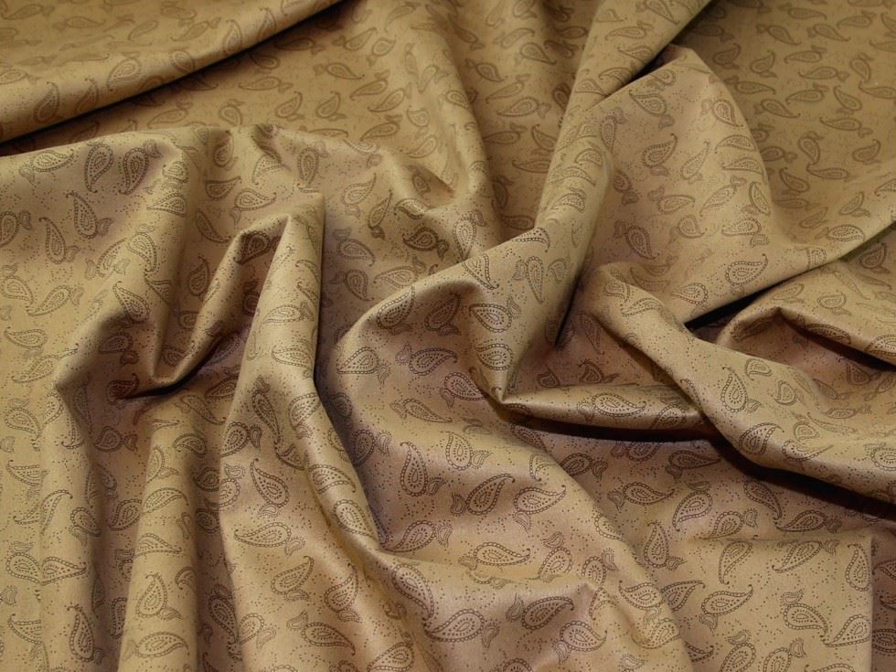 Camel Deadstock Suede Scuba Stretch Knit Fabric
