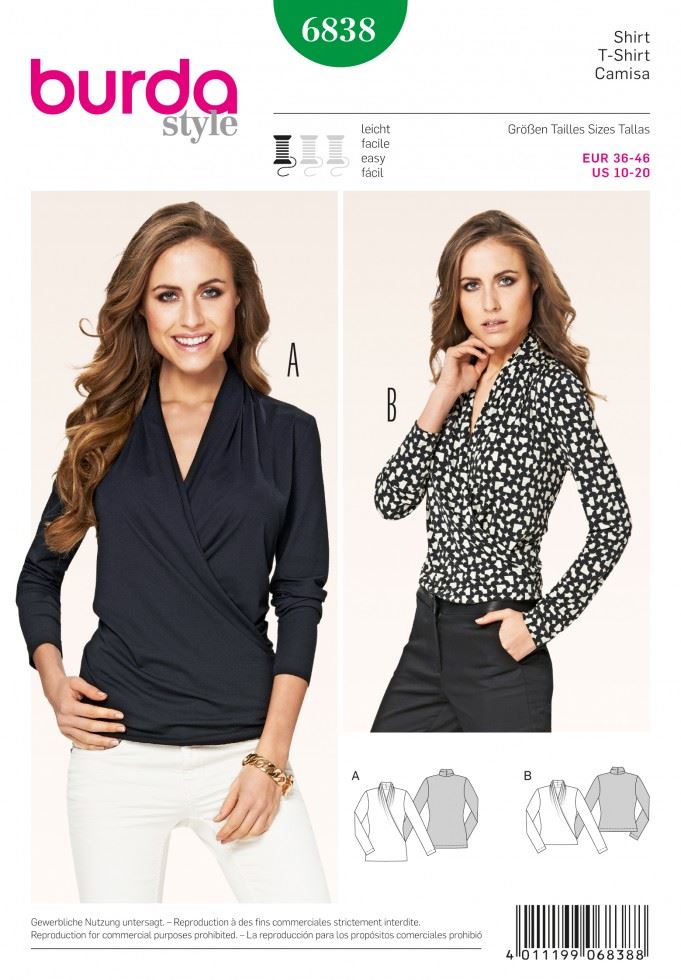 Burda Paper Sewing Pattern 6838
 