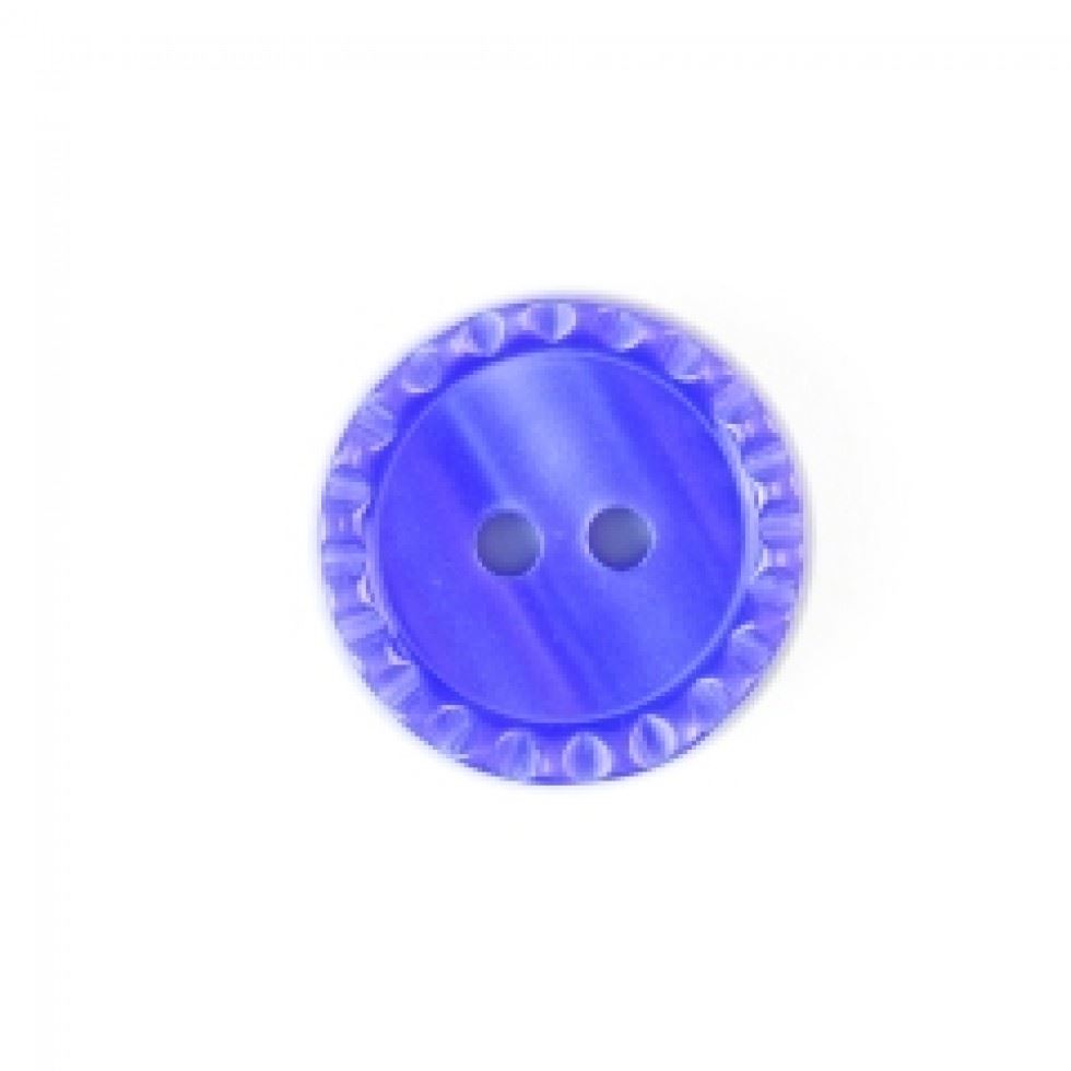 Crendon Round Fluted Edge Buttons (Value Pack) Purple