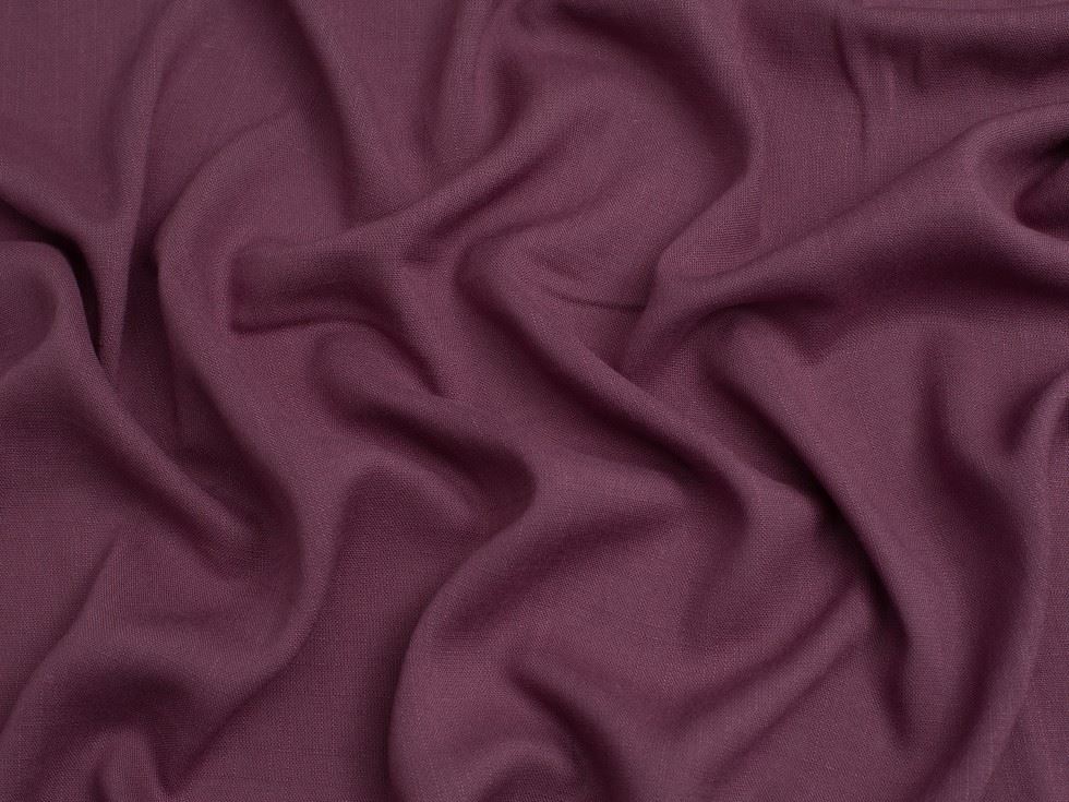 Minerva Core Range Grape Stretch Woven Slub Linen Look Viscose Fabric