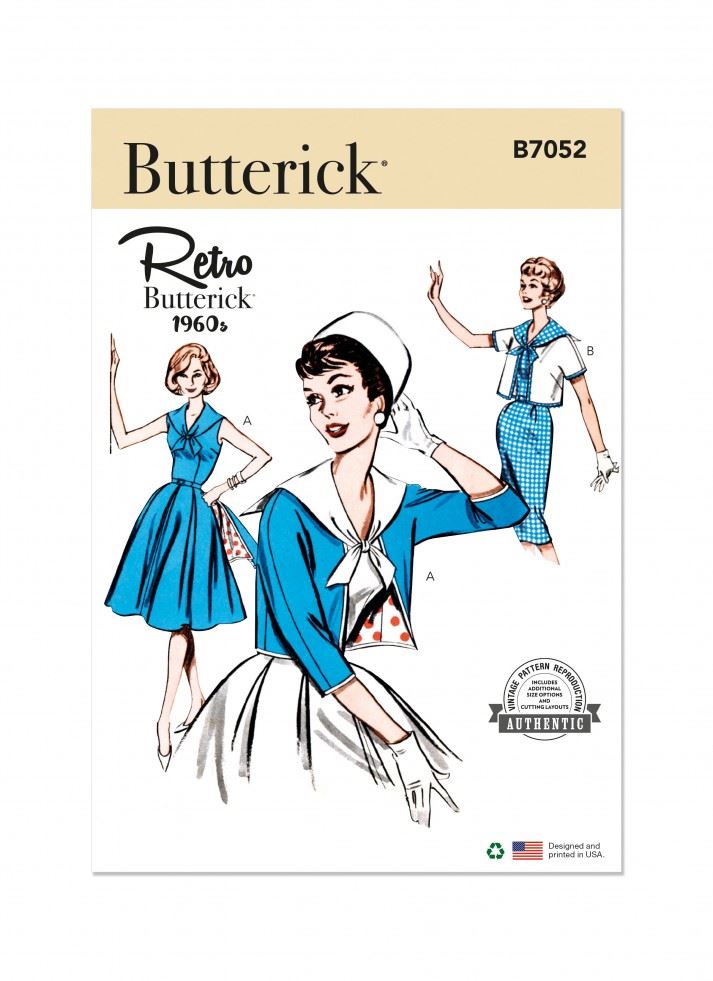 Butterick Paper Sewing Pattern 7052
 