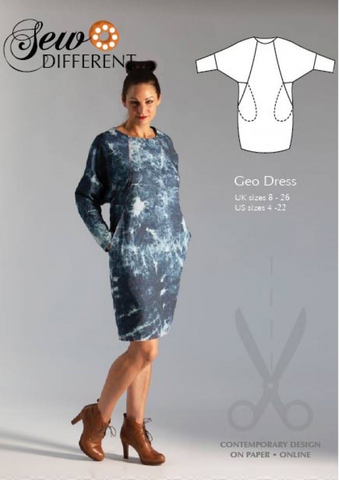 Sew Different Paper Sewing Pattern Geo Dress
 