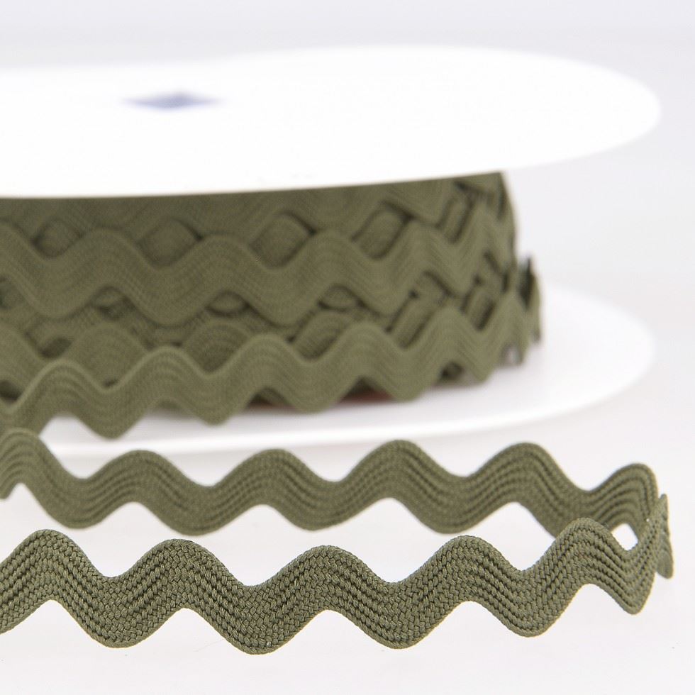 Stephanoise Ric Rac Trim Green
 