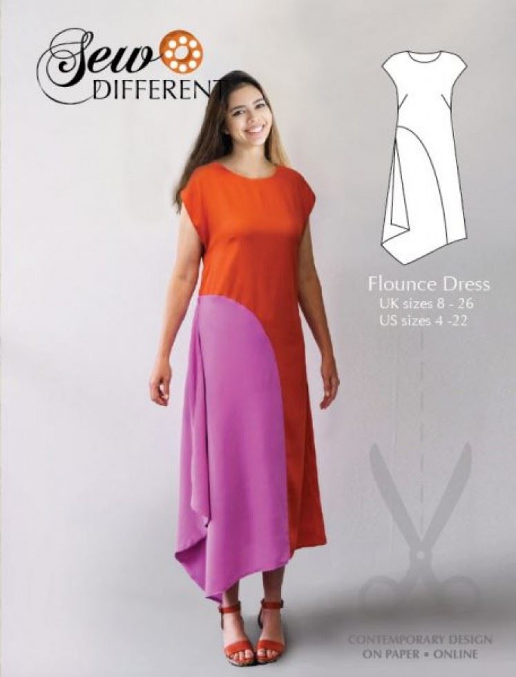 Sew Different Sewing Pattern Flounce Dress