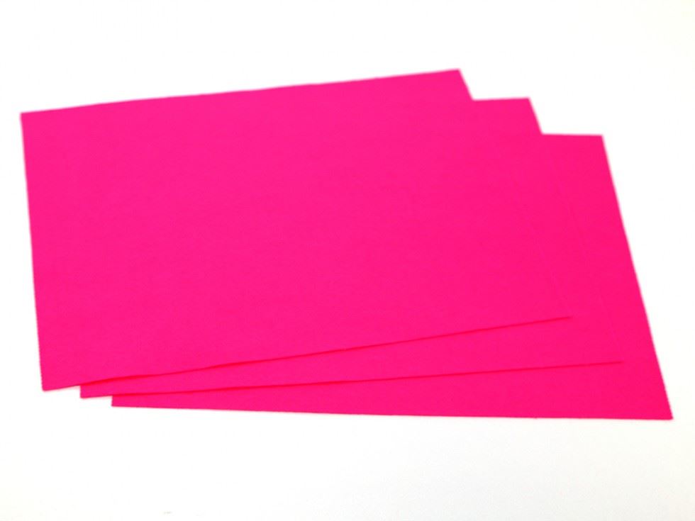 Minerva Core Range Cerise Pink 9X12inch Acrylic Felt Fabric Sheets