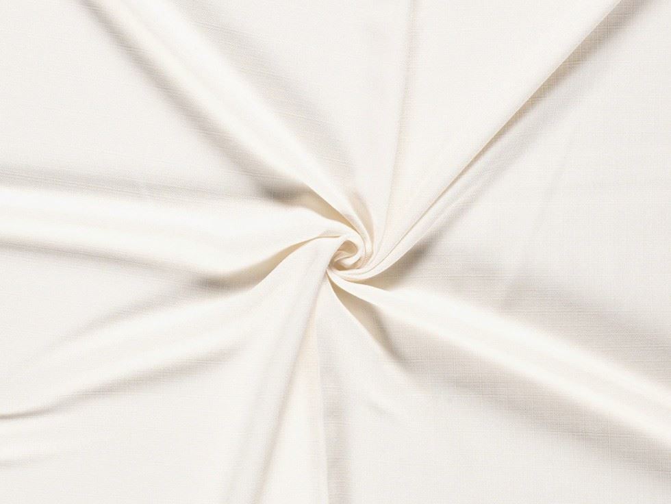 Ivory Linen Look Textured Polyester Suiting Fabric