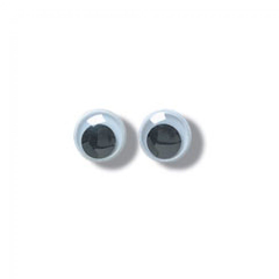Trimits Black & White Stick On Wobbly Toy Eyes