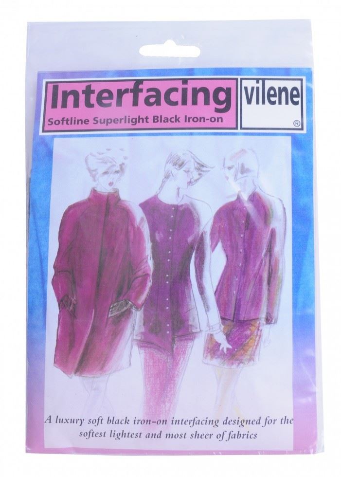 Vilene Vlieseline Superlight Iron On Interfacing Black
 