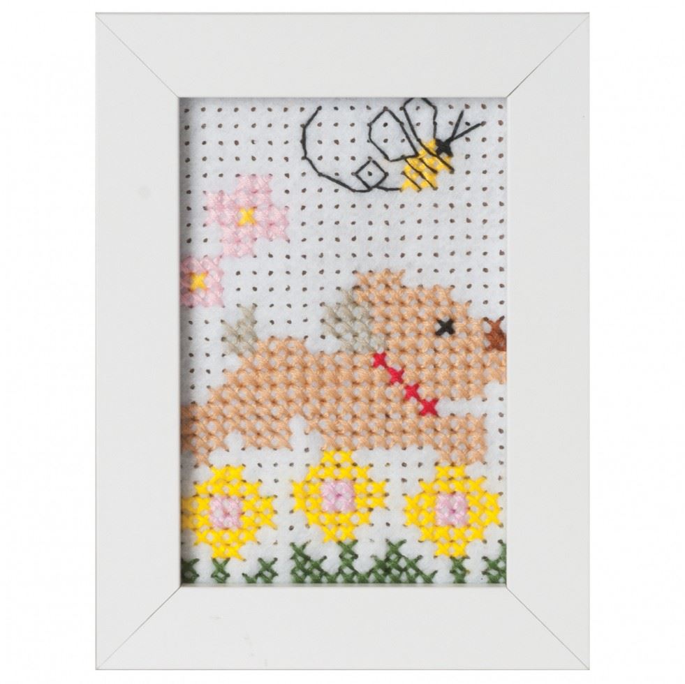 Trimits White Counted Cross Stitch Kit