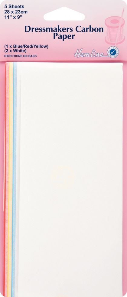 Hemline White/Blue/Red Dressmakers Carbon Paper