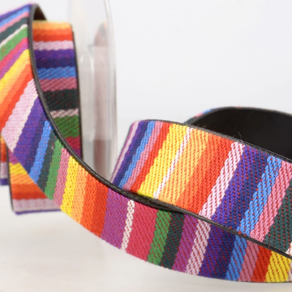 Stephanoise Faux Leather Lined Webbing Multi 2