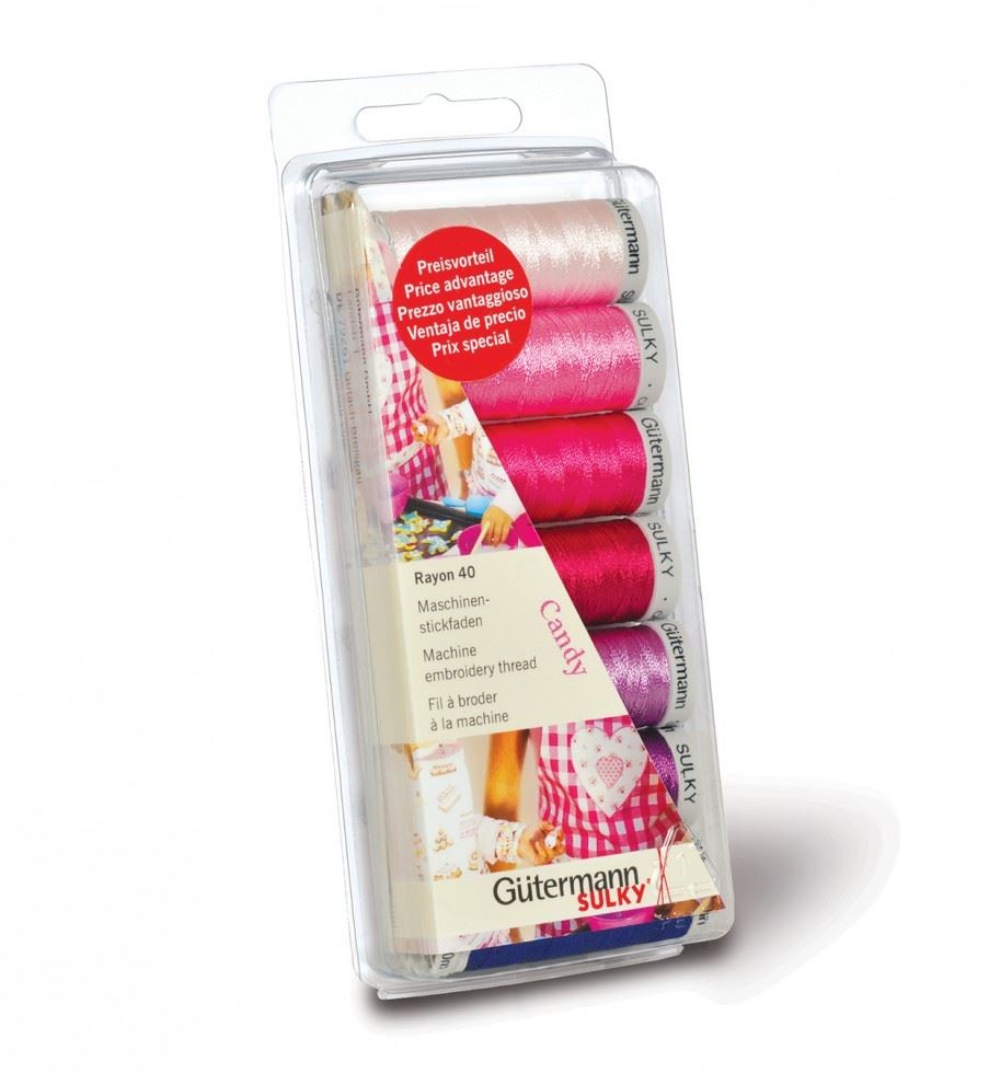 Gutermann Candy Embroidery Thread Box
