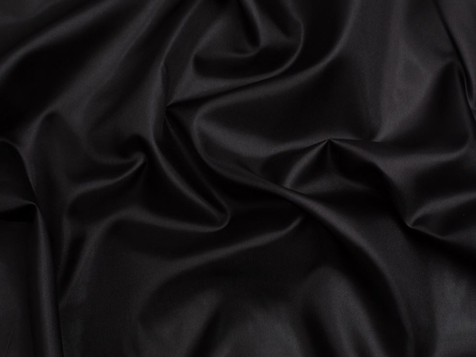 Minerva Core Range Black Habotai Lining Fabric