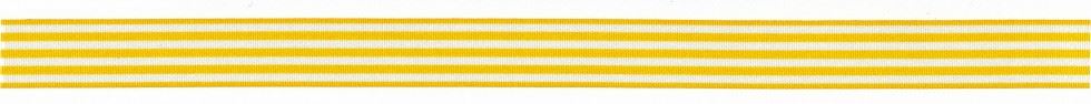 Berisfords Stripes Ribbon (Value Roll) 106 Yellow