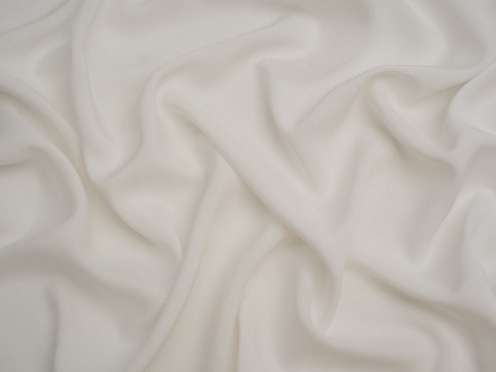 Minerva Core Range Ivory Viscose Challis Fabric