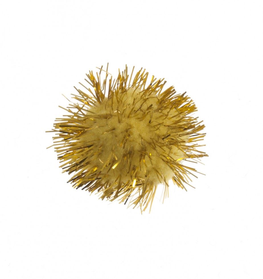 Craft Factory Gold Glitter Pom Poms
