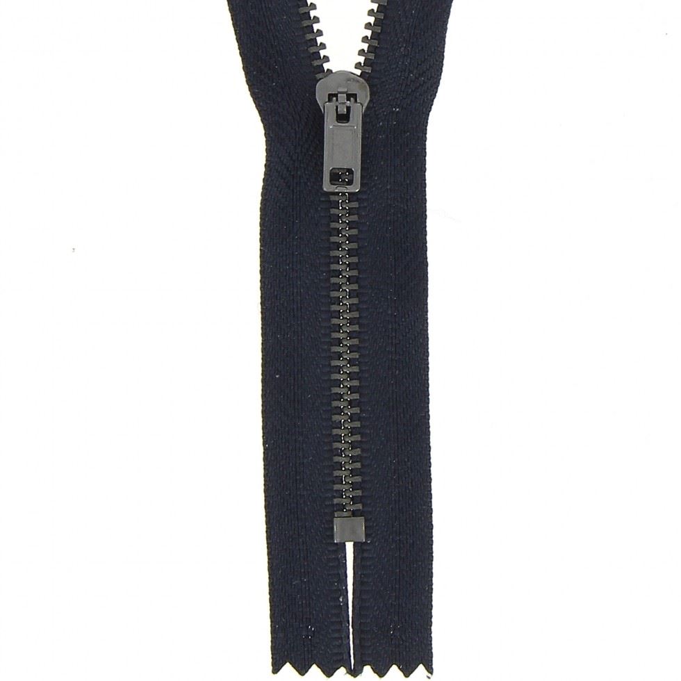 Milward Dark Navy Metal Trouser Closed End Zips