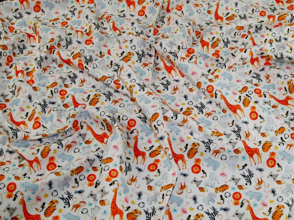 John Louden White 100% Cotton Fabric
