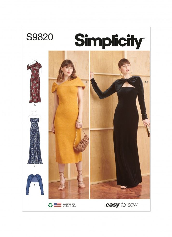 Simplicity Paper Sewing Pattern 9820
 