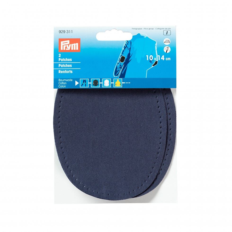 Prym Navy Blue Cotton Elbow Patches
