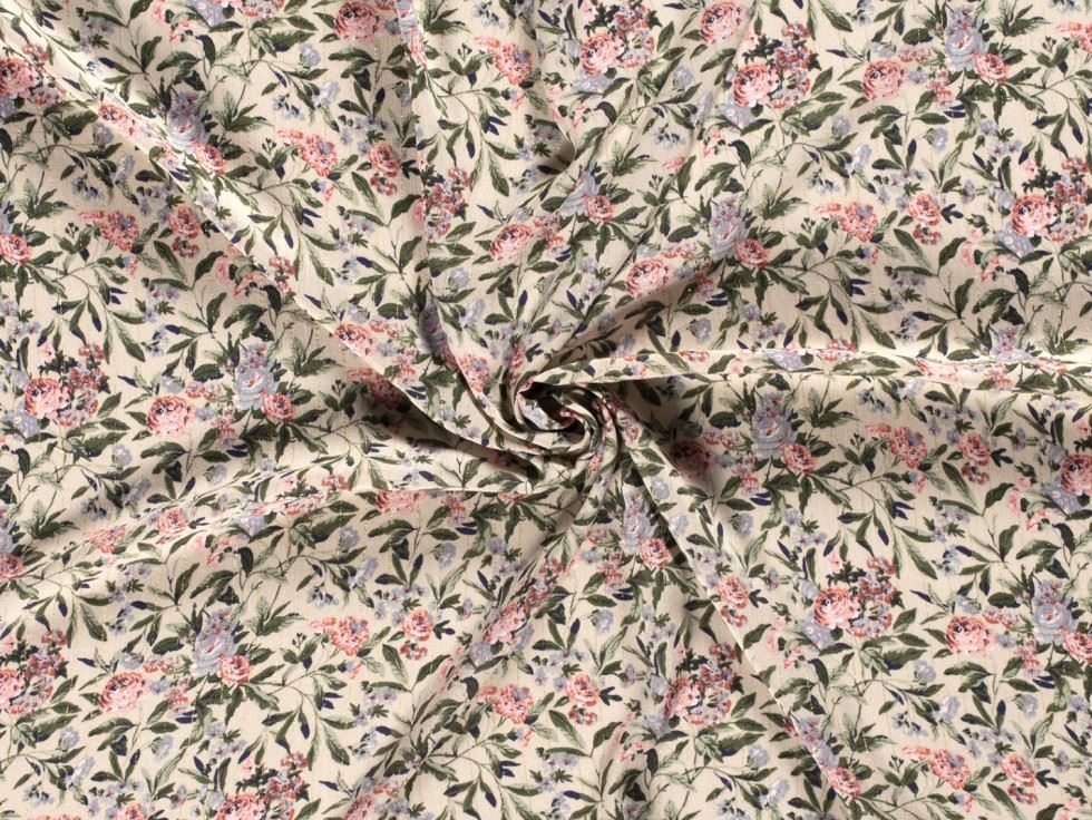 Lurex Sparkle Sheer Chiffon Fabric Beige
 