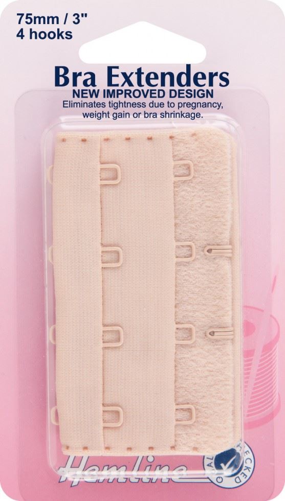Hemline Beige Bra Extenders