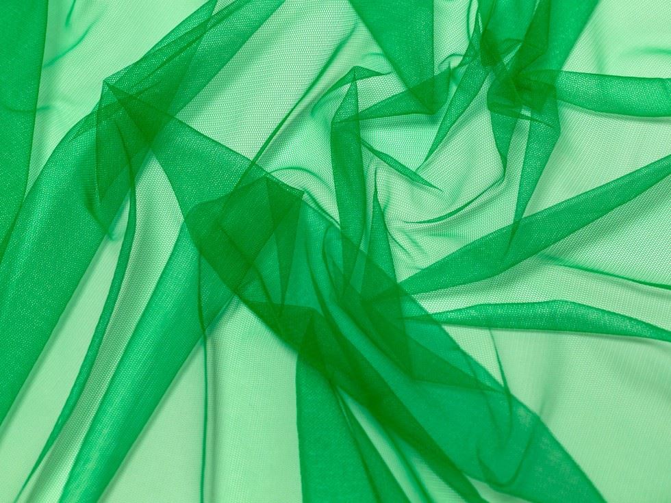 Minerva Core Range Dolce Vita Soft Italian Tulle Fabric Emerald
 