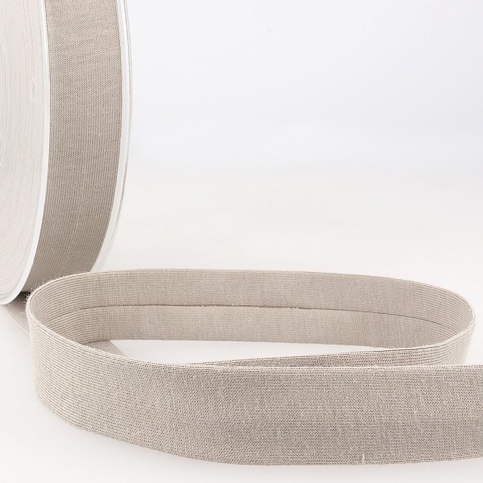 Stephanoise Cotton Jersey Bias Binding Tape Taupe